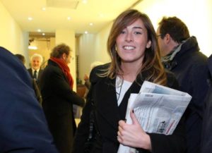 Maria Elena Boschi probabile ministro delle Riforme nella squadra Renzi. ANSA/ALESSANDRO DI MEO